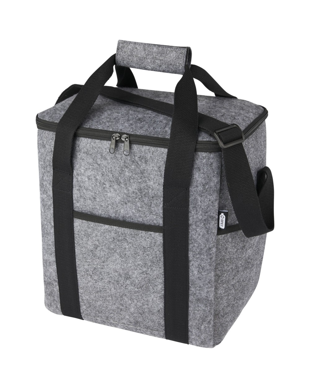 Tassen & Zakken 4DO Felta GRS gerecyclede vilten koeltas voor flessen 21 l voor bedrukking &amp; borduring