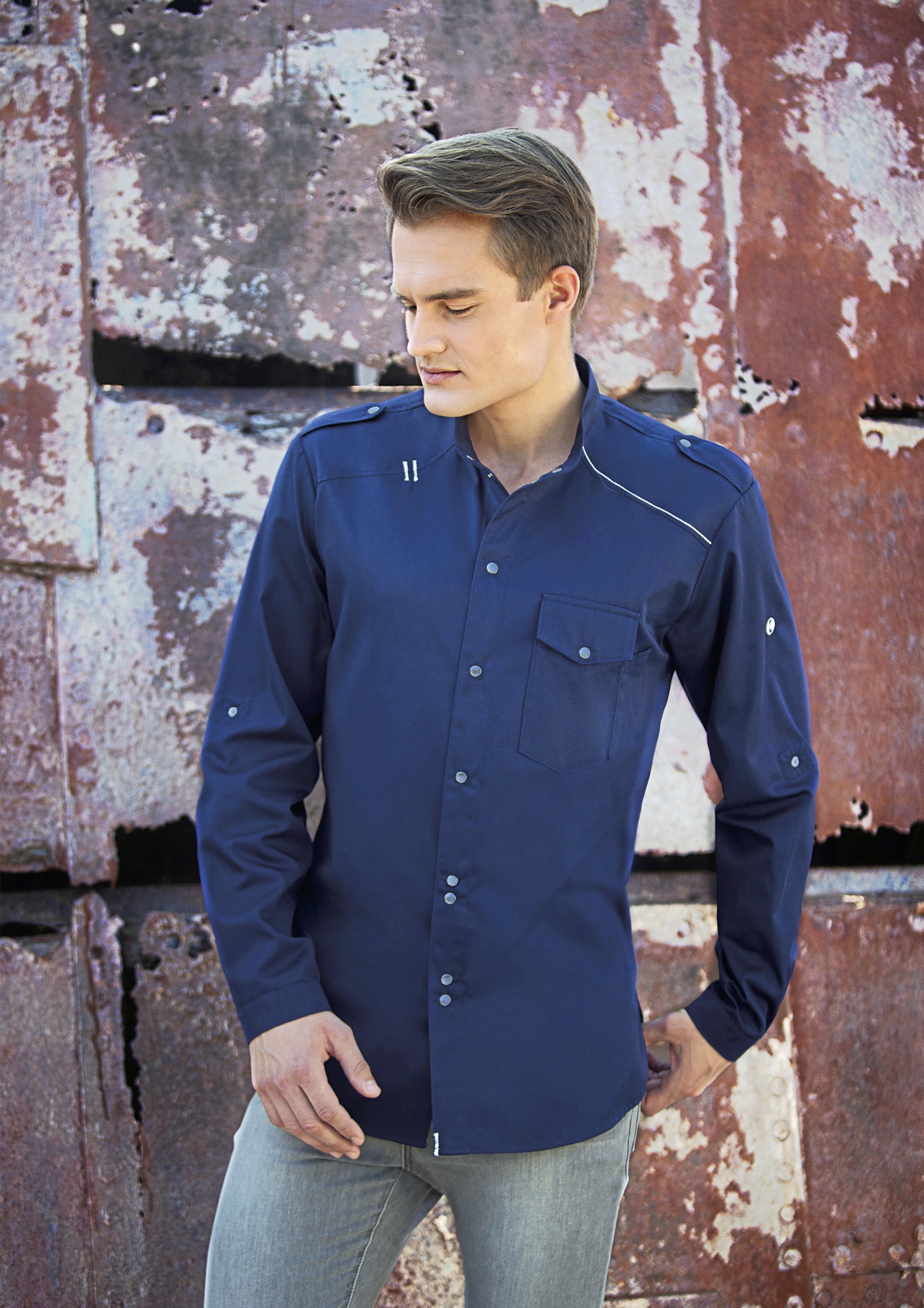 KARLOWSKY Chef Shirt New Identity Hemden personalisierbar