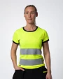 T-Shirts personnalisable PROJOB 6012 T-SHIRT POLYESTER FEMME EN ISO 20471 CLASSE 2/1