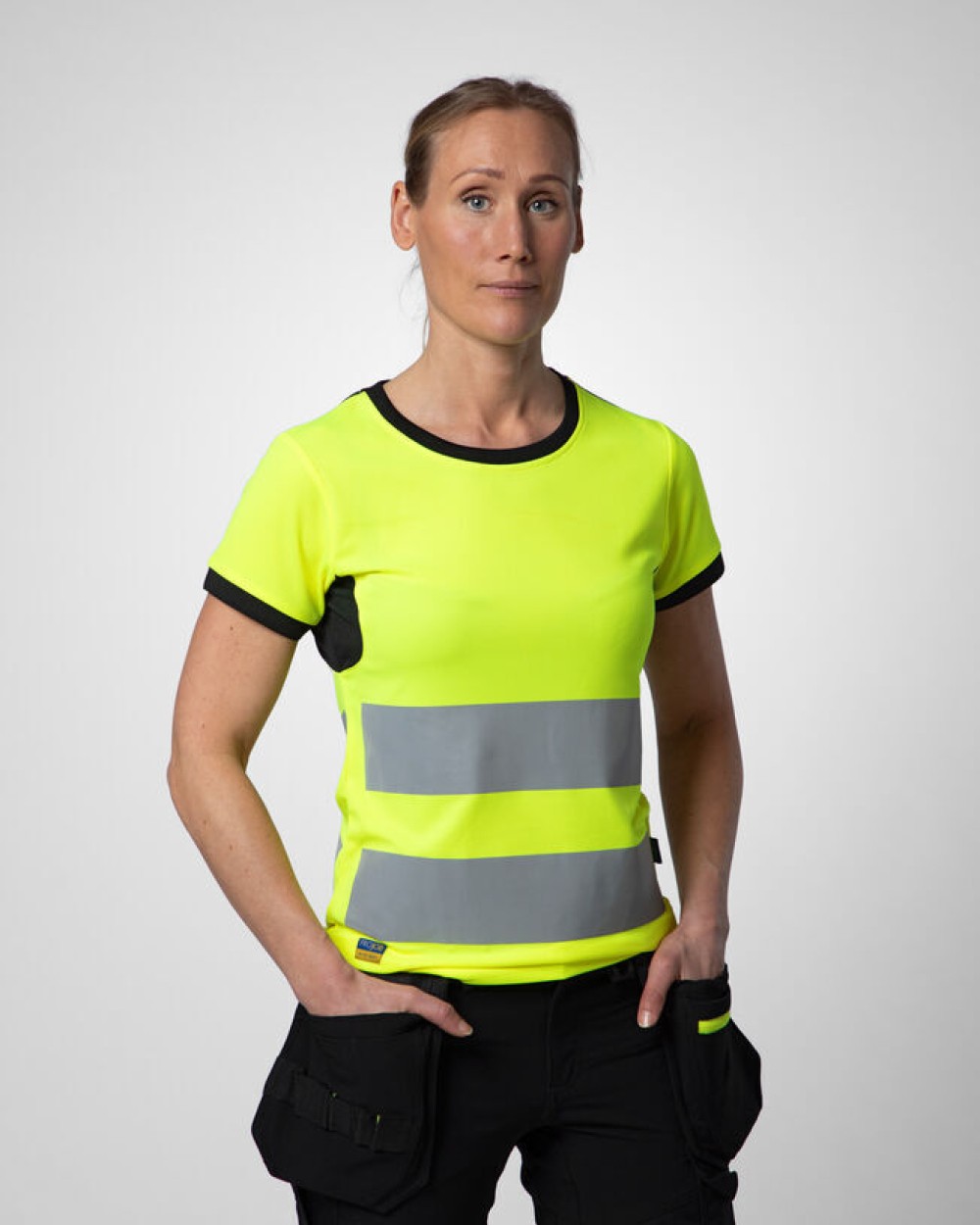T-Shirts personnalisable PROJOB 6012 T-SHIRT POLYESTER FEMME EN ISO 20471 CLASSE 2/1