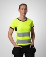 T-Shirts personnalisable PROJOB 6012 T-SHIRT POLYESTER FEMME EN ISO 20471 CLASSE 2/1
