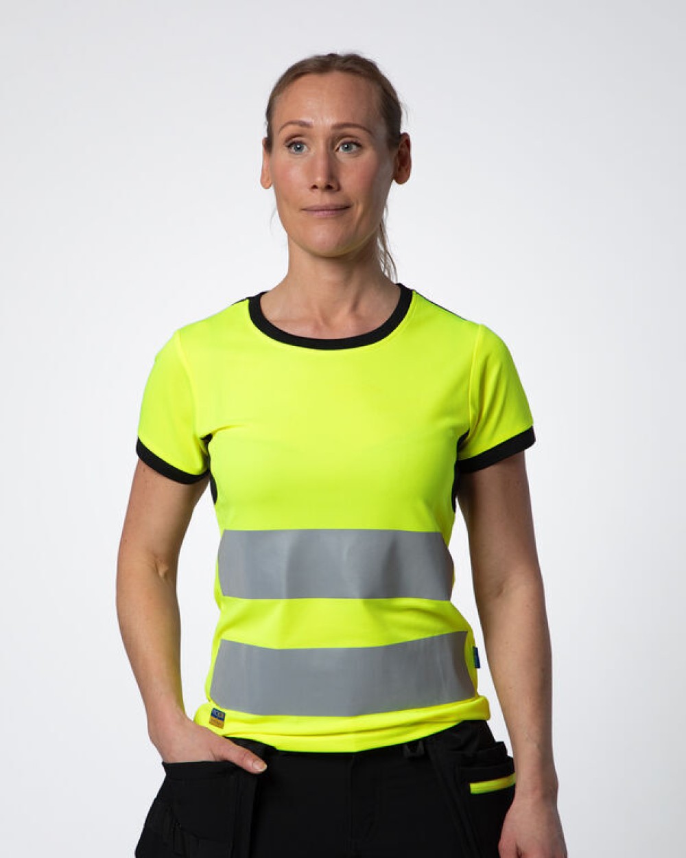 T-Shirts personnalisable PROJOB 6012 T-SHIRT POLYESTER FEMME EN ISO 20471 CLASSE 2/1
