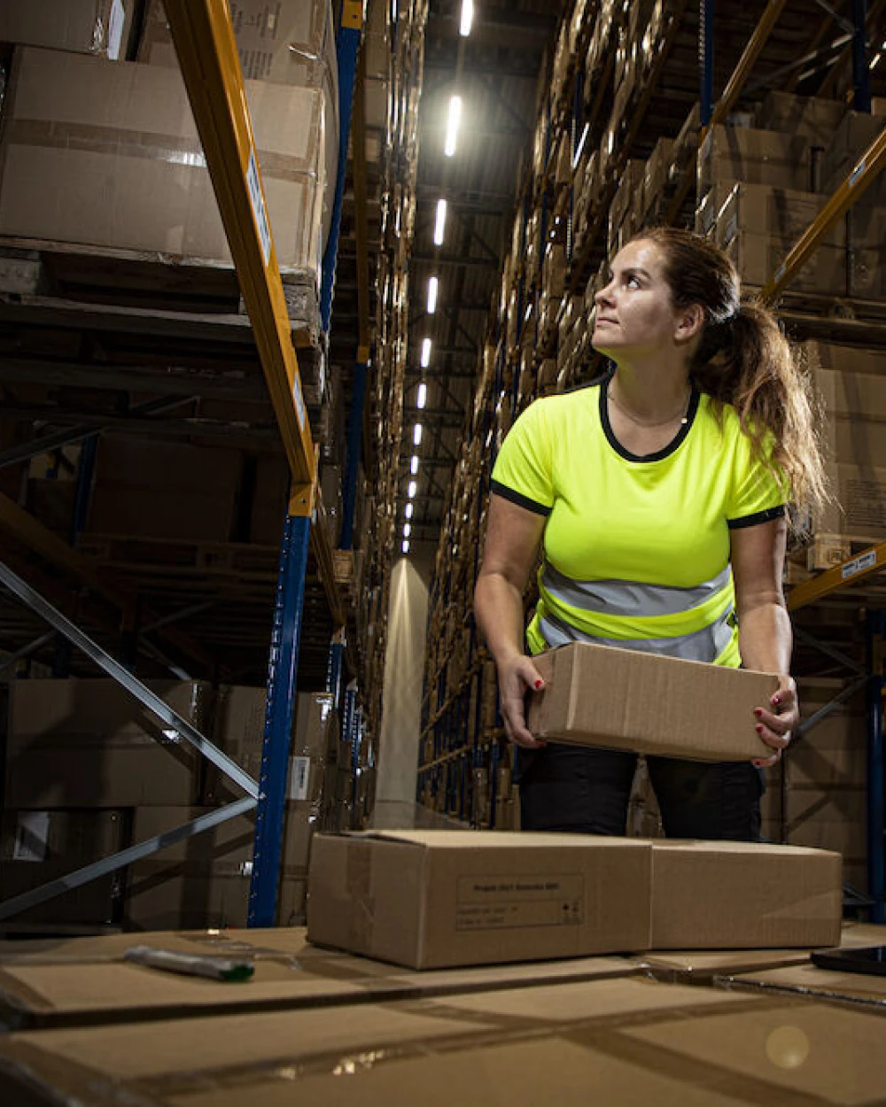 T-shirts PROJOB 6012 SIGNALISATIET-SHIRT EN ISO 20471 KLASSE 2 DAMES voor bedrukking &amp; borduring