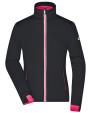 Softshells JAMES & NICHOLSON Ladies` Sports Softshell Jacket voor bedrukking &amp; borduring