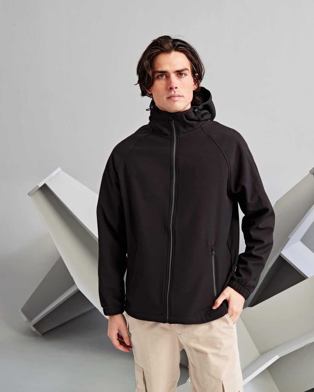 2786 Hooded 2-layer softshell jacket Softshells personalisierbar