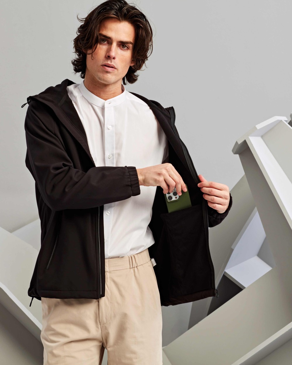 2786 Hooded 2-layer softshell jacket Softshells personalisierbar