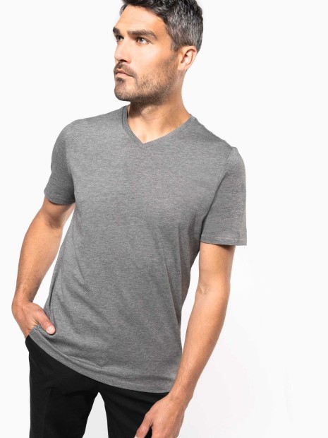 T-Shirts à personnaliser KARIBAN T-shirt Supima® col V manches courtes homme 