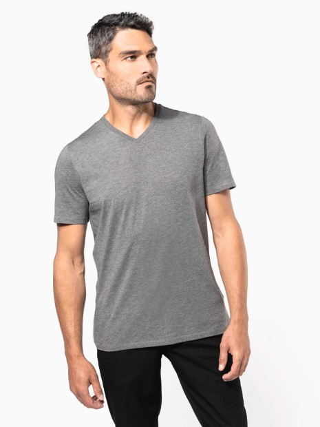 T-Shirts à personnaliser KARIBAN T-shirt Supima® col V manches courtes homme 