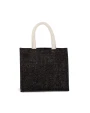 Tote bags KIMOOD Shopper van jutecanvas - middelgroot model voor bedrukking &amp; borduring
