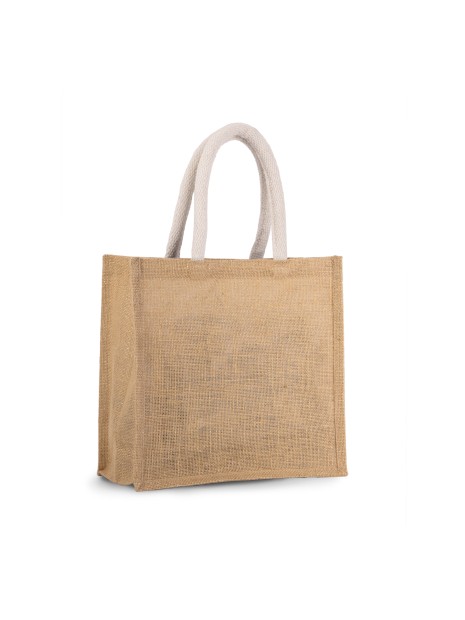 KIMOOD Sac style cabas en toile de jute - modèle moyen /api/colors/69701f53-78a9-4fa4-aa10-cf13b1e0959d personnalisable