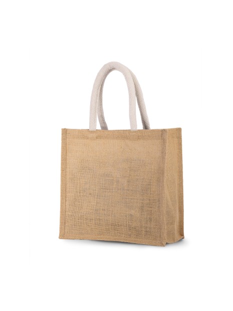 KIMOOD Sac style cabas en toile de jute - modèle moyen /api/colors/69701f53-78a9-4fa4-aa10-cf13b1e0959d personnalisable