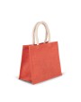 Tote bags KIMOOD Shopper van jutecanvas - middelgroot model voor bedrukking &amp; borduring