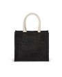 Tote bags KIMOOD Shopper van jutecanvas - middelgroot model voor bedrukking &amp; borduring