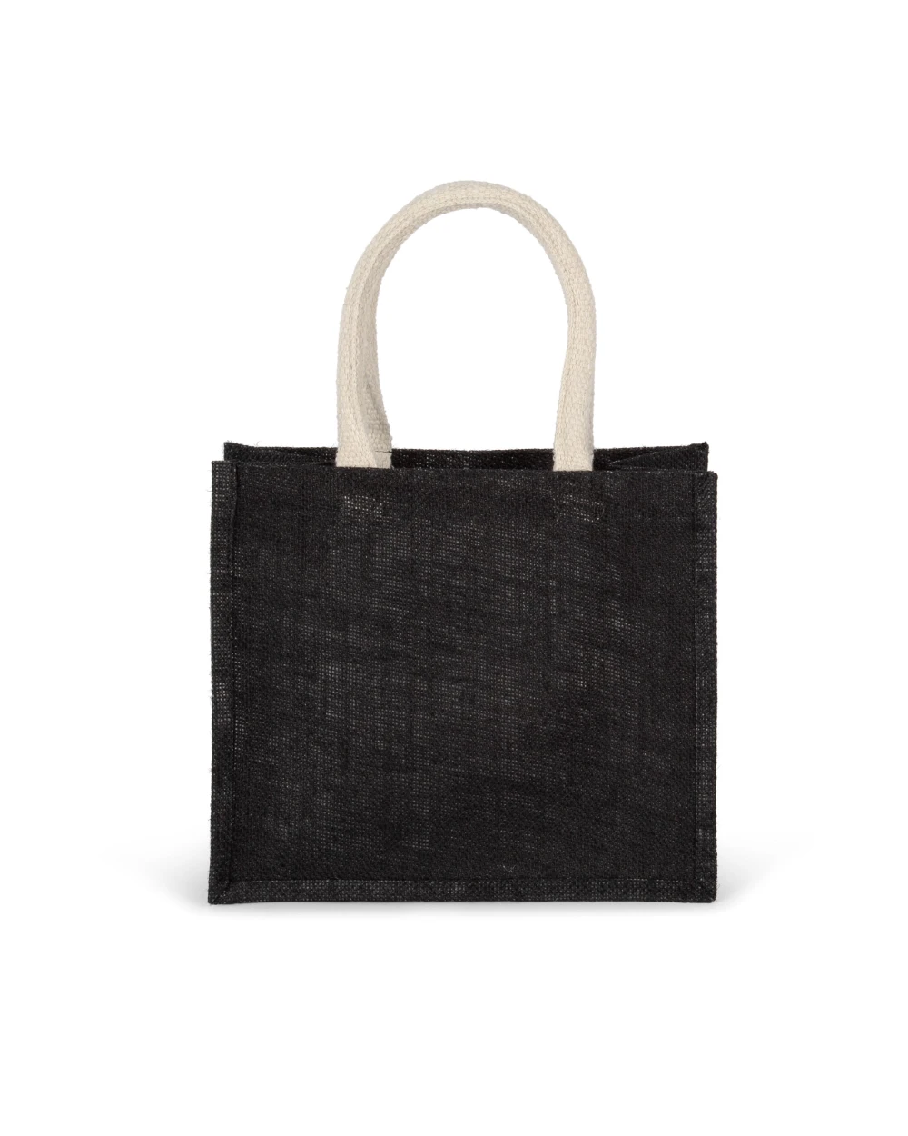 Tote bags KIMOOD Shopper van jutecanvas - middelgroot model voor bedrukking &amp; borduring
