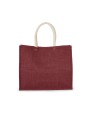 Tote bags KIMOOD Shopper van jutecanvas - middelgroot model voor bedrukking &amp; borduring