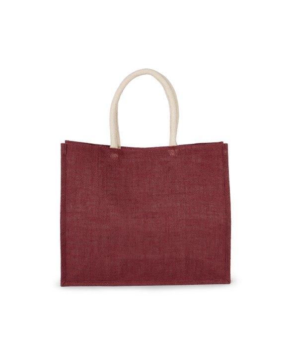 Tote bags personnalisable KIMOOD Sac style cabas en toile de jute - modèle moyen