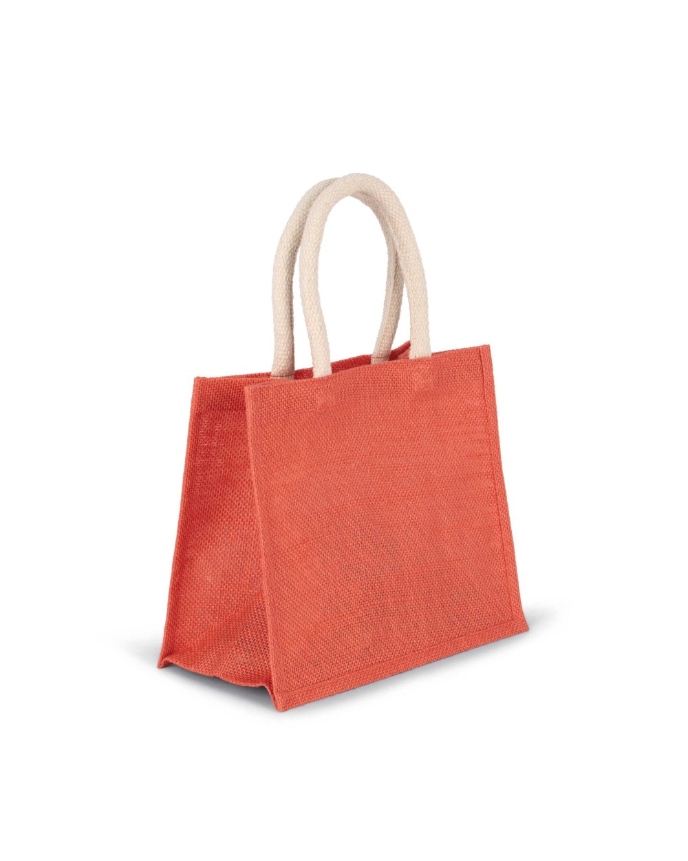 Tote bags KIMOOD Shopper van jutecanvas - middelgroot model voor bedrukking &amp; borduring
