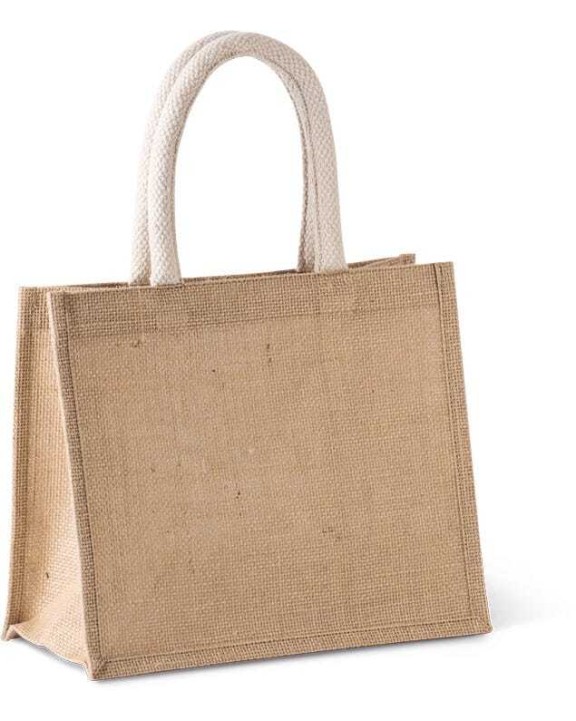 Tote bags personnalisable KIMOOD Sac style cabas en toile de jute - modèle moyen
