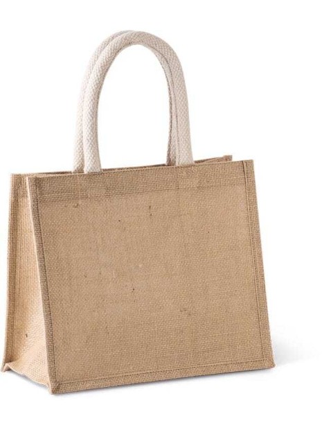 KIMOOD Sac style cabas en toile de jute - modèle moyen  personnalisable