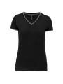 KARIBAN T-shirt maille piquée col V femme /api/colors/02f47dd6-c9d0-4f38-b05a-6c26fdb9e081 personnalisable