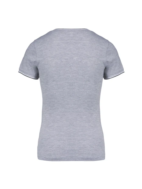 KARIBAN T-shirt maille piquée col V femme /api/colors/756a62c7-5ccb-4412-bddf-a29bbe090ad7 personnalisable