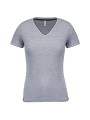 KARIBAN T-shirt maille piquée col V femme /api/colors/756a62c7-5ccb-4412-bddf-a29bbe090ad7 personnalisable