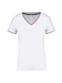 KARIBAN T-shirt maille piquée col V femme /api/colors/6d0adb01-8dd7-4172-baef-6a4e089565a0 personnalisable