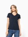 T-Shirts à personnaliser KARIBAN T-shirt maille piquée col V femme 