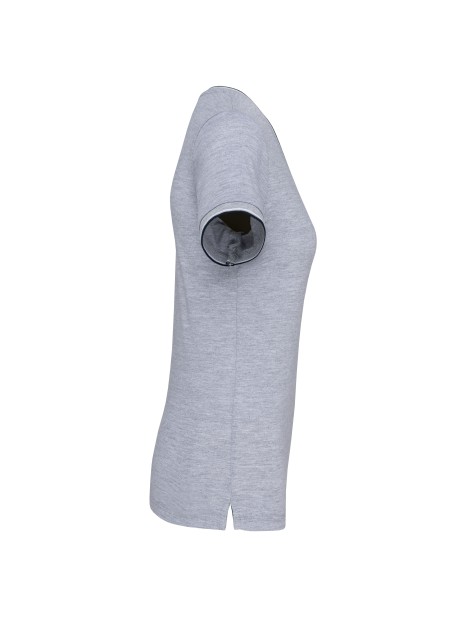 KARIBAN T-shirt maille piquée col V femme /api/colors/756a62c7-5ccb-4412-bddf-a29bbe090ad7 personnalisable