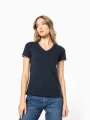 T-Shirts à personnaliser KARIBAN T-shirt maille piquée col V femme 