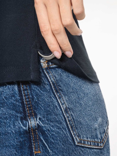 T-Shirts à personnaliser KARIBAN T-shirt maille piquée col V femme 