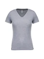 KARIBAN T-shirt maille piquée col V femme /api/colors/756a62c7-5ccb-4412-bddf-a29bbe090ad7 personnalisable