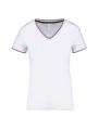 KARIBAN T-shirt maille piquée col V femme /api/colors/6d0adb01-8dd7-4172-baef-6a4e089565a0 personnalisable