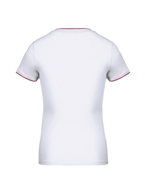 KARIBAN T-shirt maille piquée col V femme /api/colors/6d0adb01-8dd7-4172-baef-6a4e089565a0 personnalisable