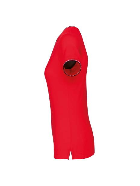 KARIBAN T-shirt maille piquée col V femme /api/colors/35704463-209e-4232-97dd-d24baf4cdb4d personnalisable