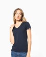 T-Shirts personnalisable KARIBAN T-shirt maille piquée col V femme