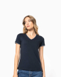 T-Shirts personnalisable Kariban T-shirt maille piquée col V femme