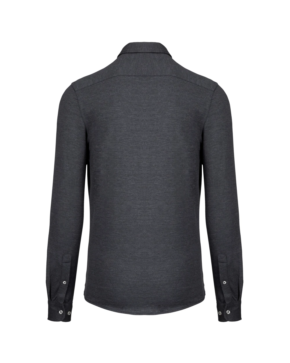 Hemden KARIBAN Jacquard overhemd  lange mouwen voor bedrukking &amp; borduring