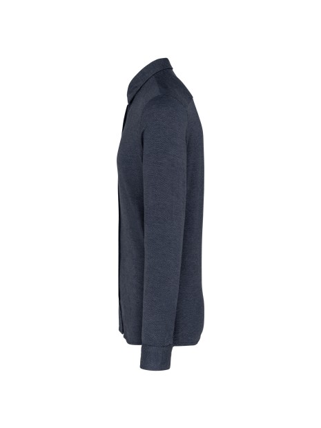 KARIBAN Chemise jacquard manches longues /api/colors/fa4268e0-d835-4209-8473-97a49d5c4c48 personnalisable