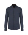 Hemden KARIBAN Jacquard overhemd  lange mouwen voor bedrukking &amp; borduring