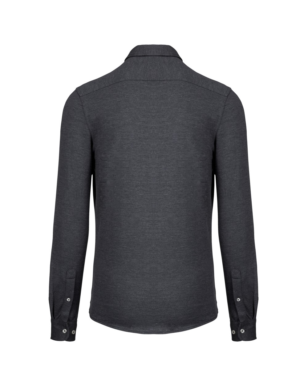 Hemden KARIBAN Jacquard overhemd  lange mouwen voor bedrukking &amp; borduring