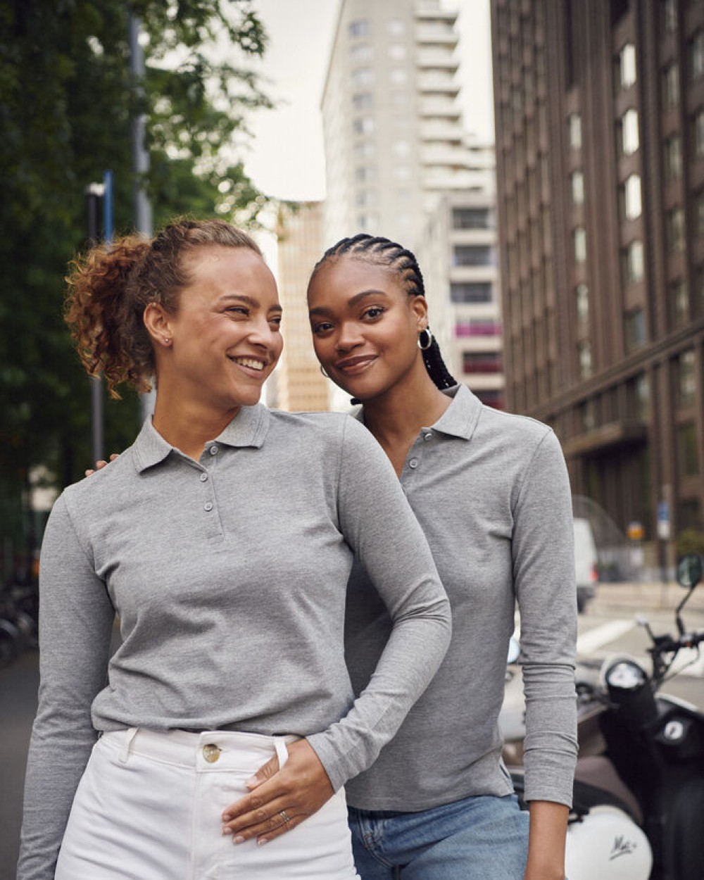 Polo's CLIQUE Manhattan L/S Women voor bedrukking &amp; borduring
