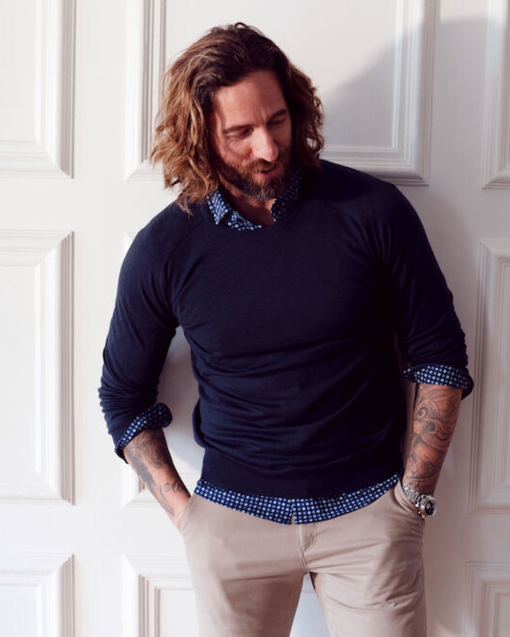 Chemises personnalisable J. HARVEST & FROST IB131 Pique Knit
Chemise Slim Fit Hommes