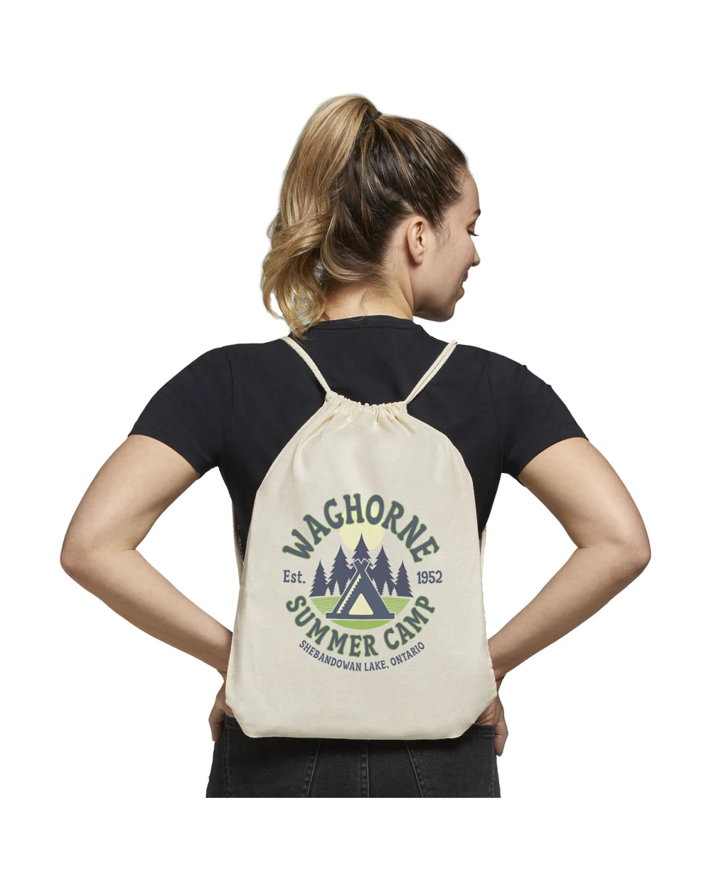 4DO Oregon 100 g/m² Premium Turnbeutel 5L Taschen personalisierbar