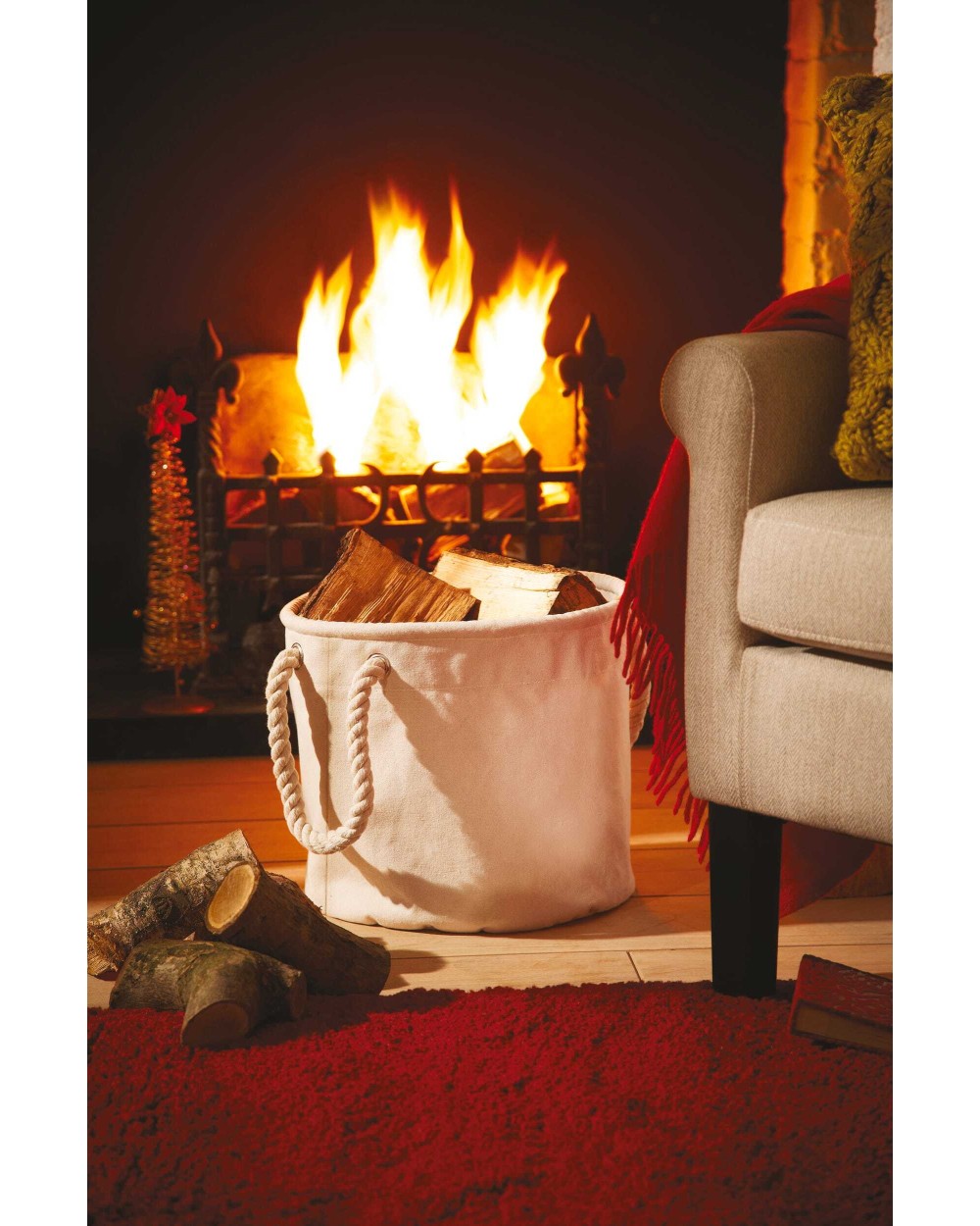 WESTFORDMILL Canvas - Korb Taschen personalisierbar