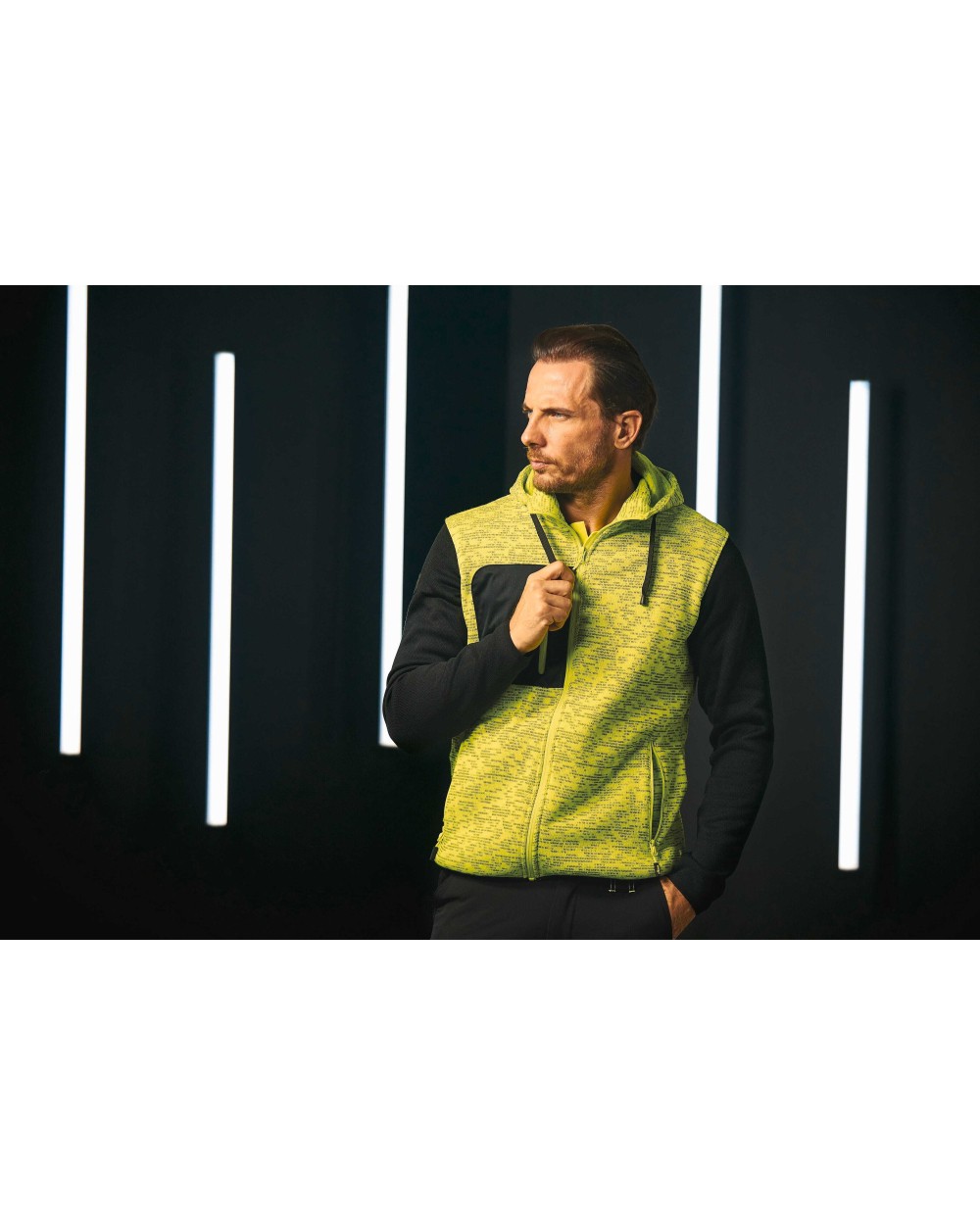 Sweaters & hoodies U-POWER Sweatvest Rainbow met capuchon voor bedrukking &amp; borduring