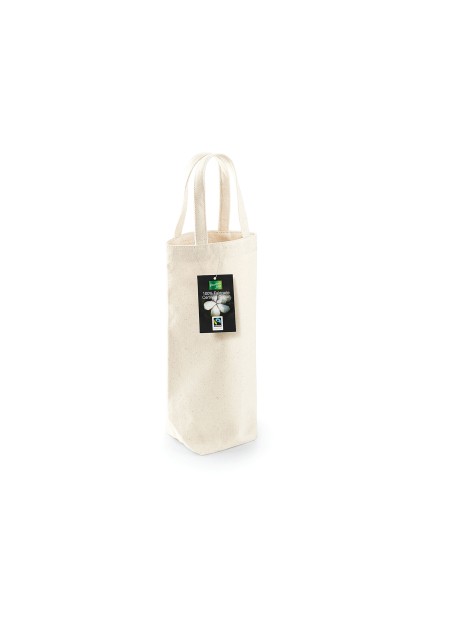 WESTFORDMILL FAIRTRADE COTTON BOTTLE BAG /api/colors/e4673c21-e8cb-492b-aa0c-b227b8618401 personnalisable