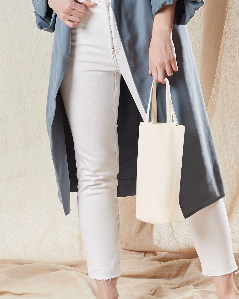 Sacs & Bagagerie personnalisable WESTFORDMILL FAIRTRADE COTTON BOTTLE BAG