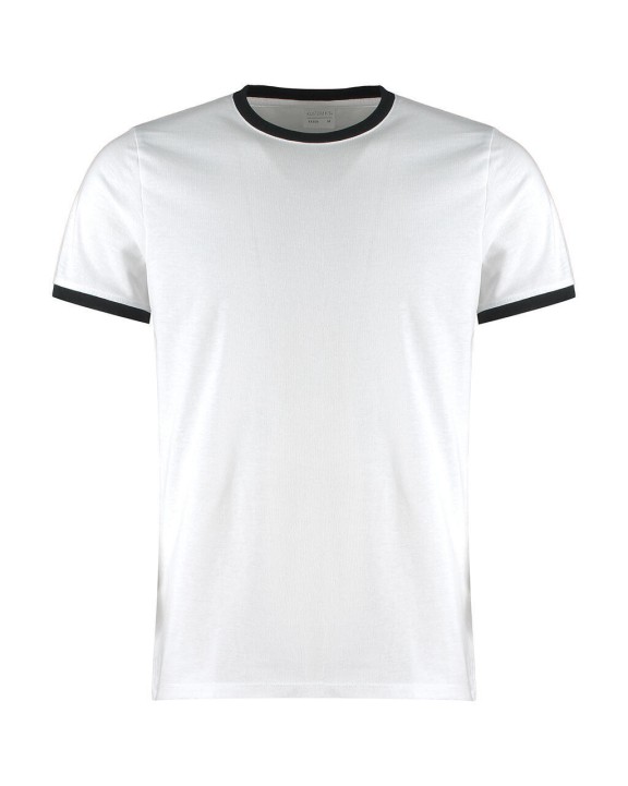 KUSTOM KIT Fashion Fit Ringer Tee T-Shirts personalisierbar