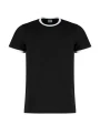 T-shirts KUSTOM KIT Fashion Fit Ringer Tee voor bedrukking &amp; borduring